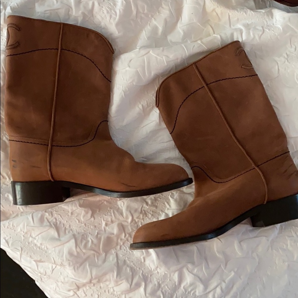 Chanel Brown Boots
